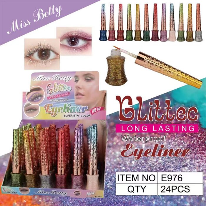 Miss Betty black white color liquid eyeliner eyeliner hard head quick drying sweat resistant makeup wholesale