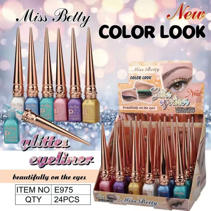 Miss Betty black white color liquid eyeliner eyeliner hard head quick drying sweat resistant makeup wholesale
