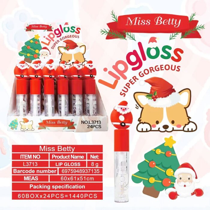 Miss Betty Christmas lipstick lip gloss lip oil glitter lip glaze makeup manufacturer wholesale
