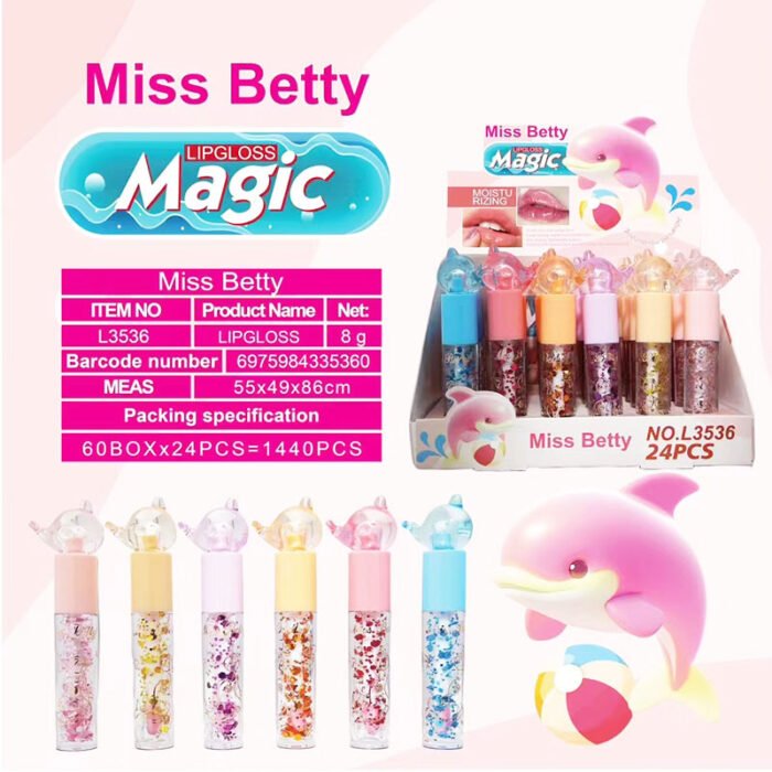 New Miss Betty double-head color-changing lipstick + lip glaze cartoon Sanrio color-changing lipstick Lipstick - Image 7