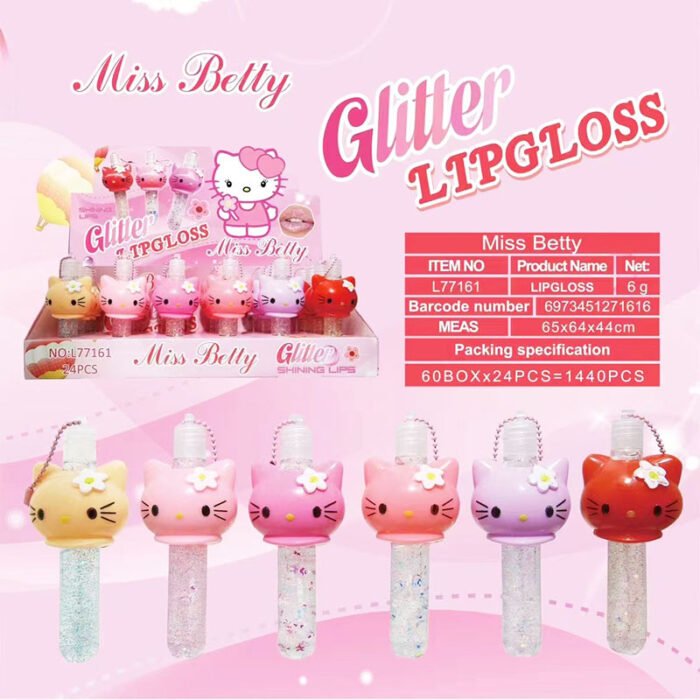 New Miss Betty double-head color-changing lipstick + lip glaze cartoon Sanrio color-changing lipstick Lipstick - Image 8